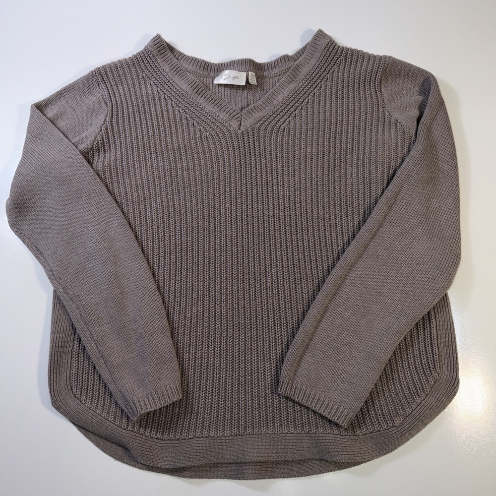 Stitch Fix RD Style Sweater Womens XL Gray Josslyn V-Neck Pullover Casual